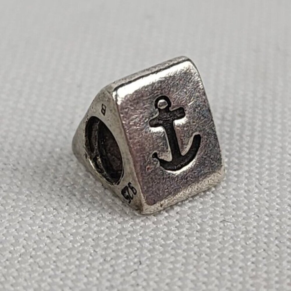 Pandora 925 Sterling Silver Love Cross Anchor Nautical Bracelet Charm